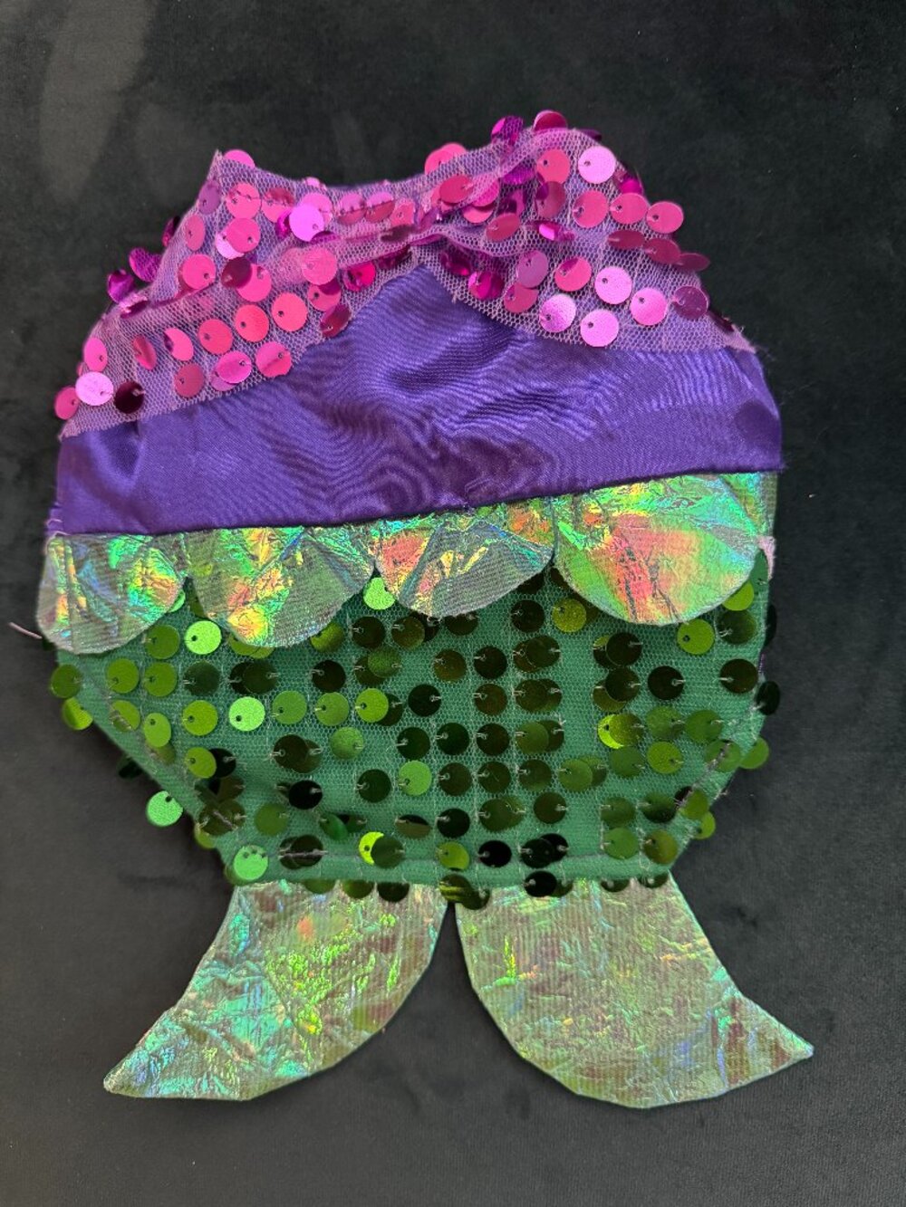 Pink, Purple and Green Mermaid Costume for Pets Size XS